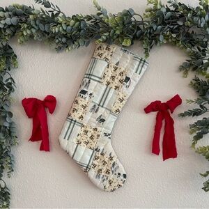 Festive Patchwork Christmas Stocking